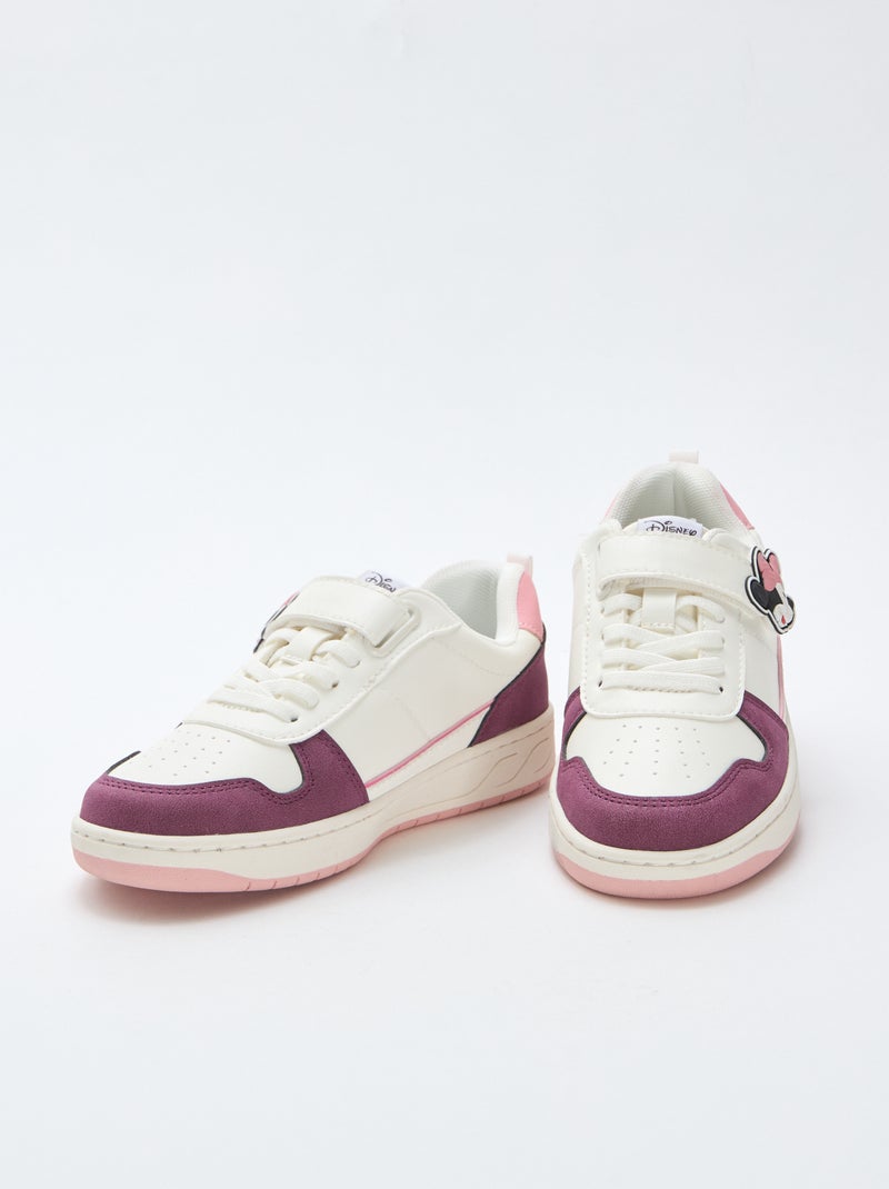 Sneakers met klittenbanden en veters 'Minnie' 'Disney' Wit - Kiabi