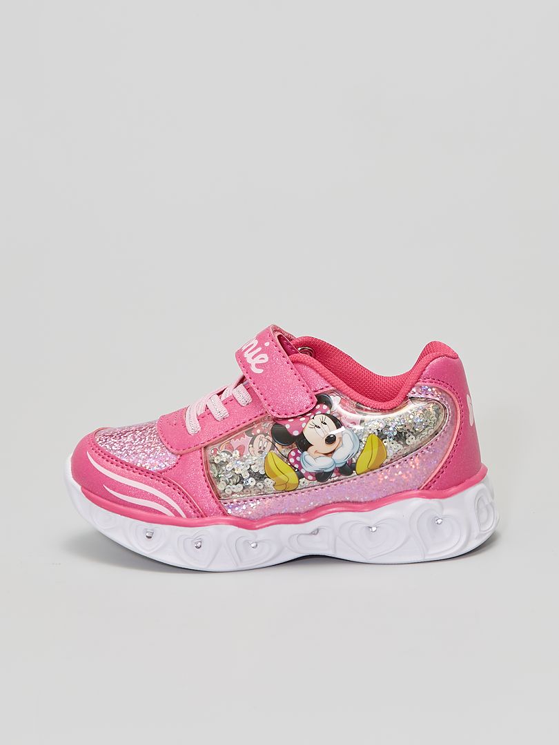 Sneakers met lichtgevende zool 'Minnie' PAARS - Kiabi