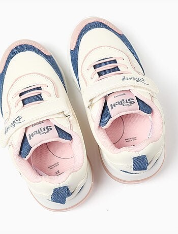 Sneakers met lichtjes en stitch & angel print