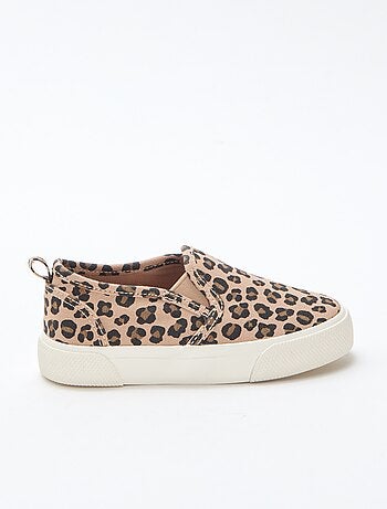 Sneakers met luipaardprint | Slip-onmodel