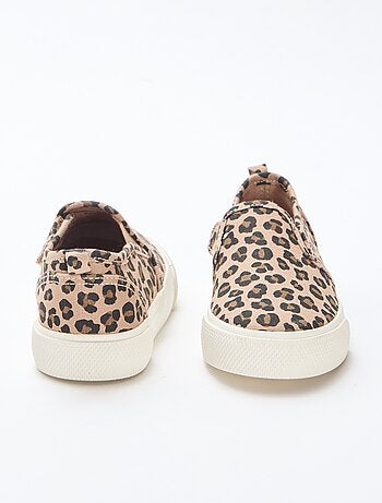 Sneakers met luipaardprint | Slip-onmodel