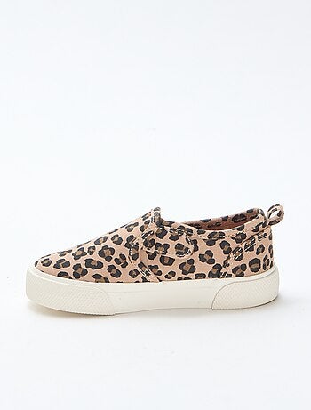 Sneakers met luipaardprint | Slip-onmodel