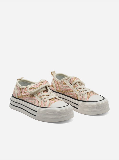 Sneakers met plateauzool - Kiabi
