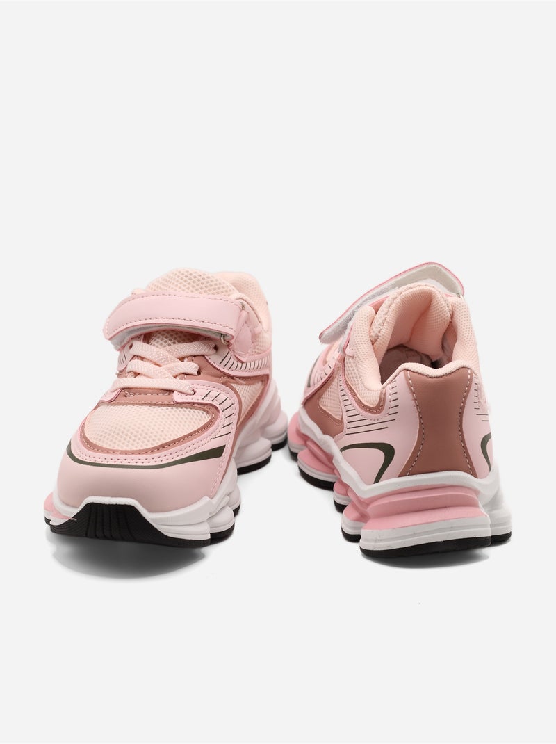Sneakers met veters Roze - Kiabi