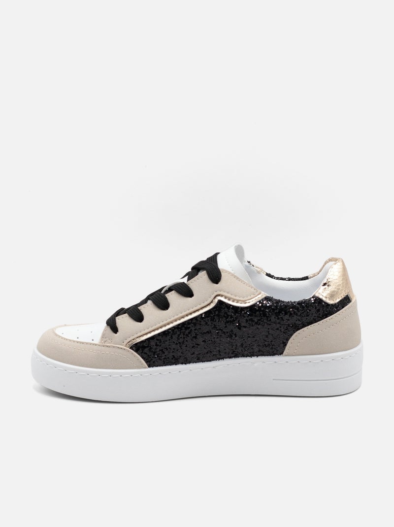 Sneakers met veters Wit - Kiabi