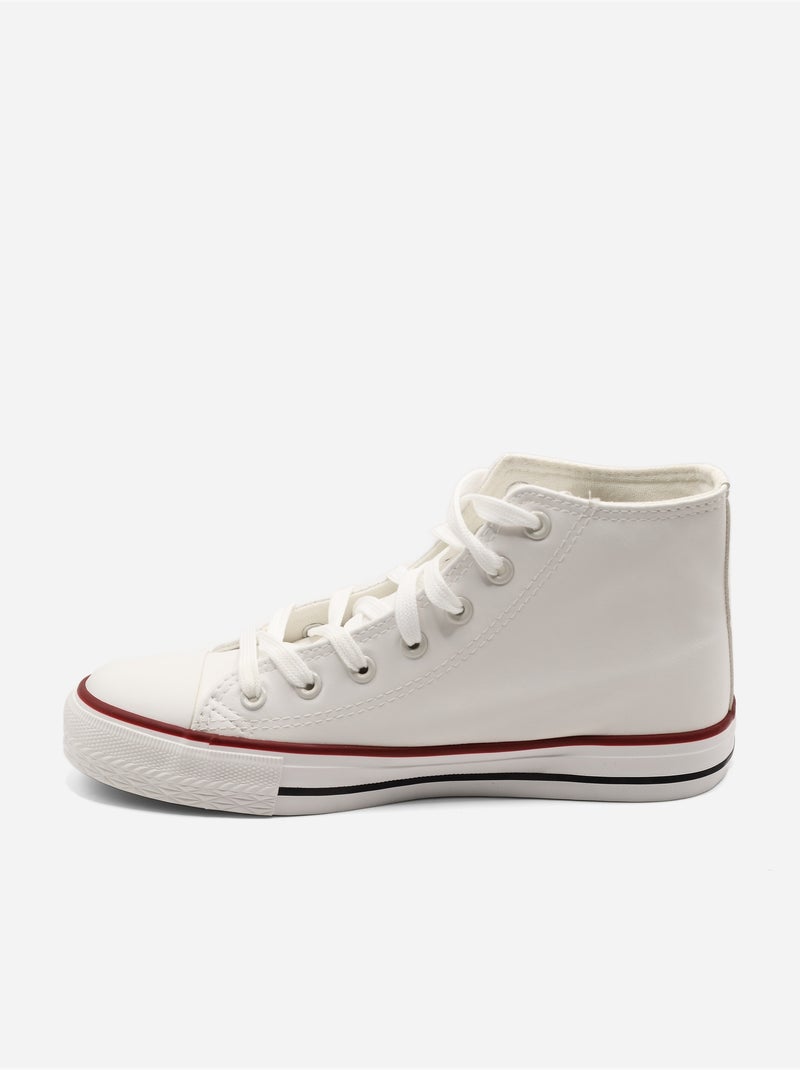 Sneakers met veters Wit - Kiabi