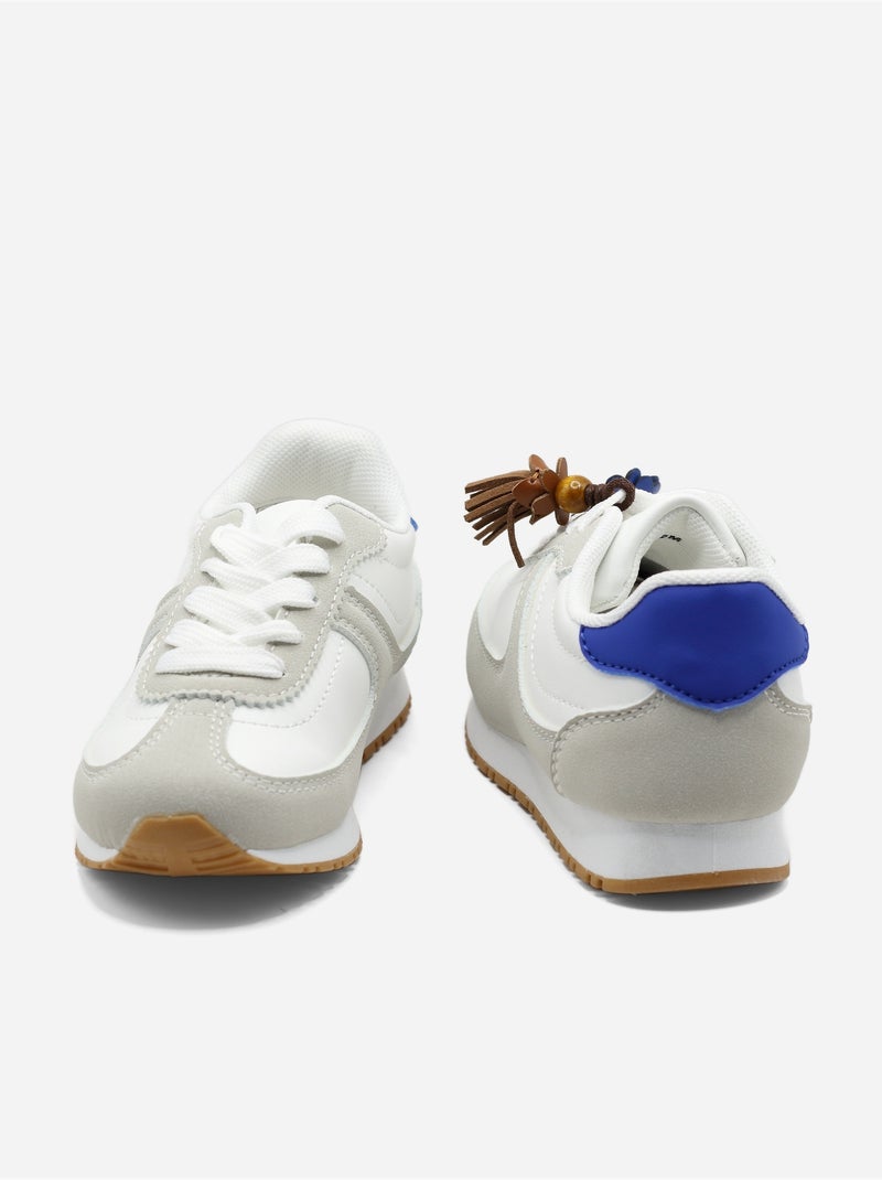 Sneakers met veters Wit - Kiabi