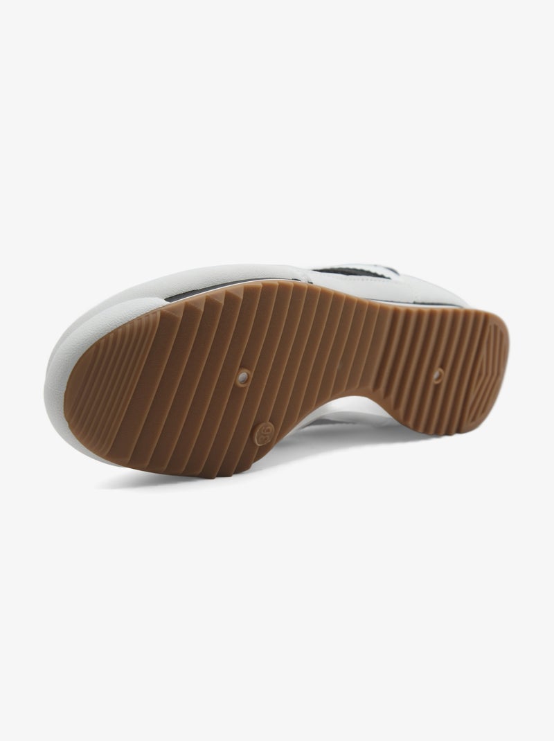 Sneakers met veters Wit Zwart - Kiabi