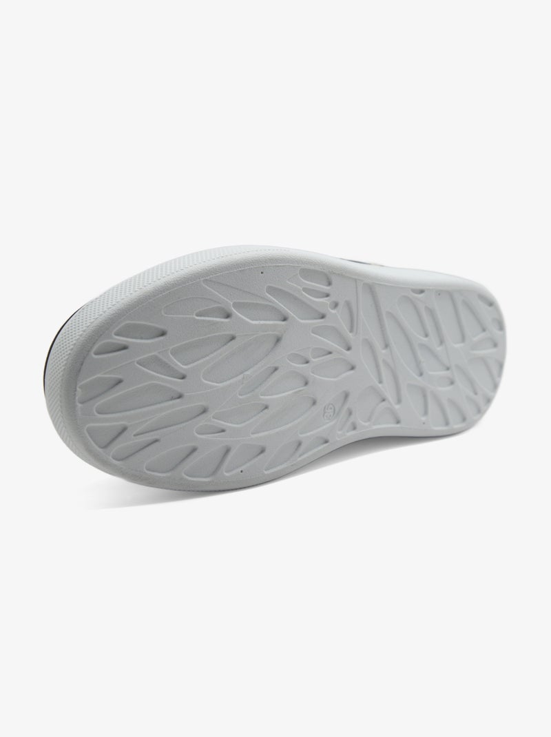 Sneakers met veters Wit Zwart - Kiabi