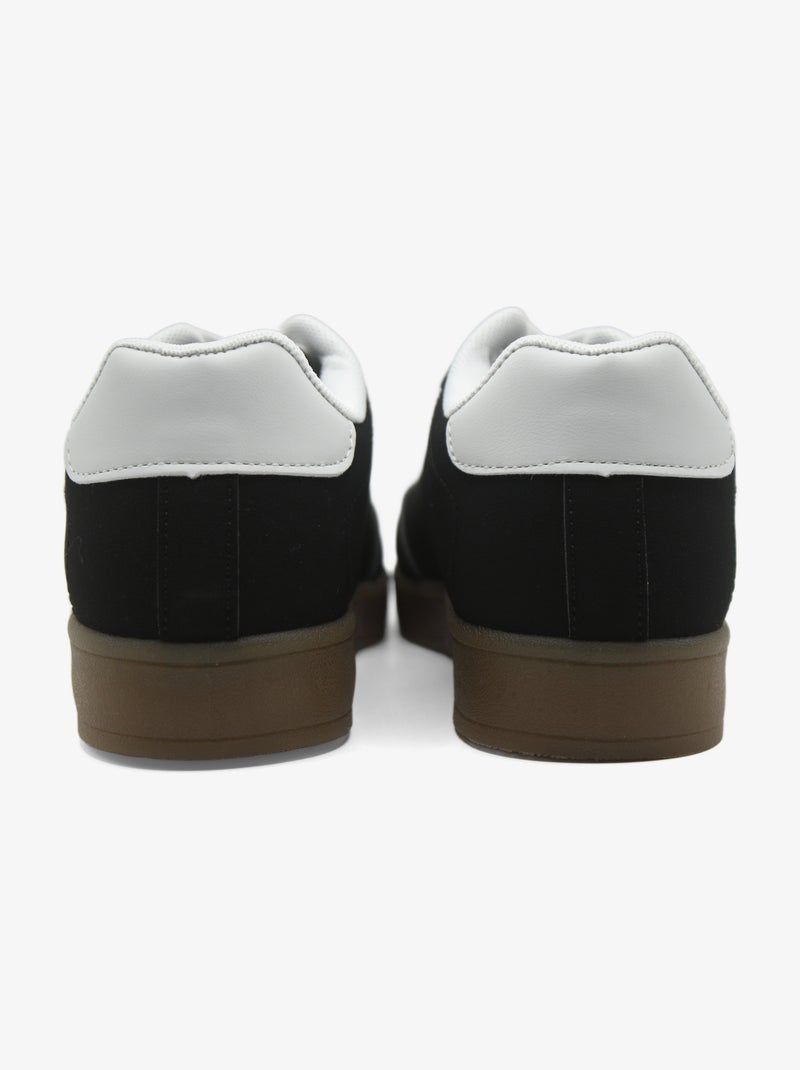 Sneakers met veters Zwart - Kiabi