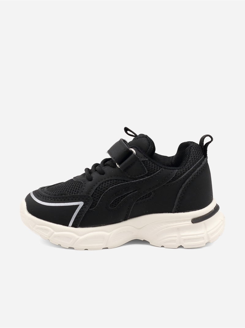 Sneakers met veters Zwart - Kiabi