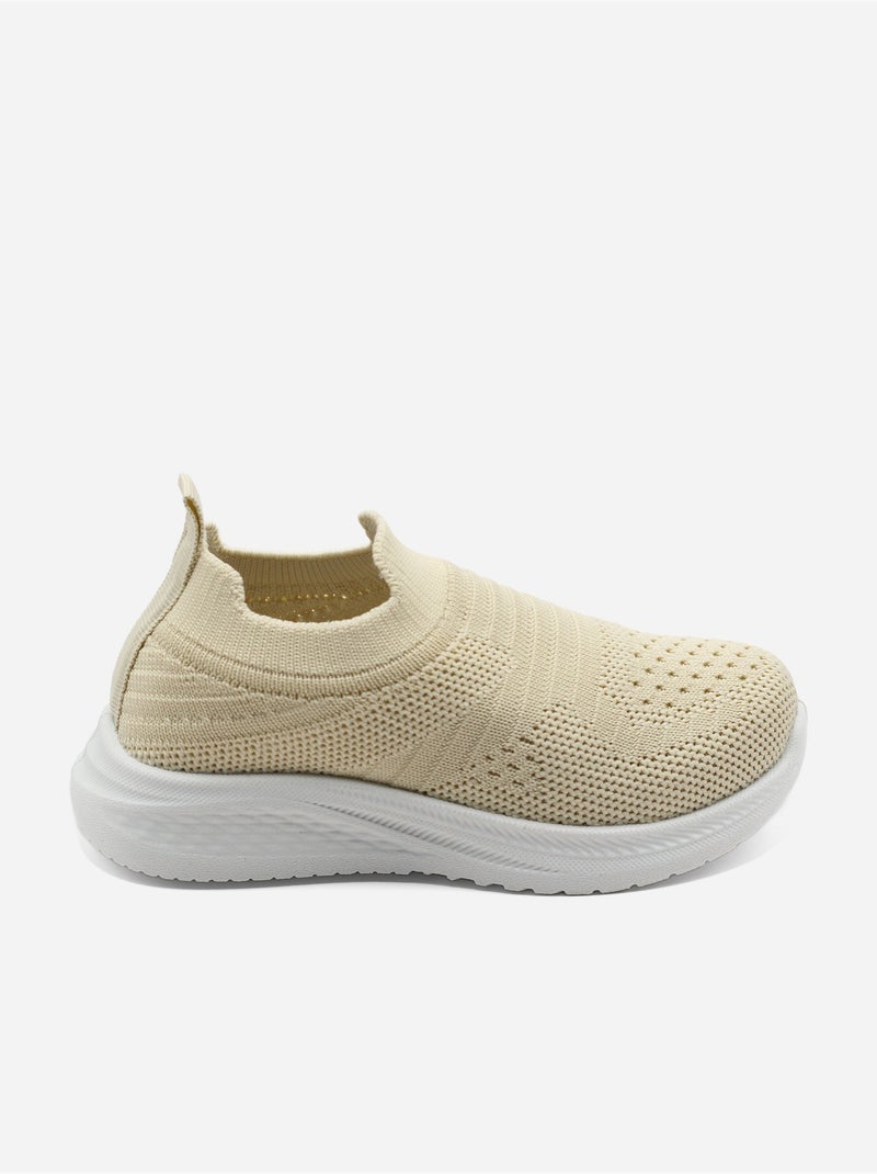 Sneakers om aan te trekken Beige - Kiabi
