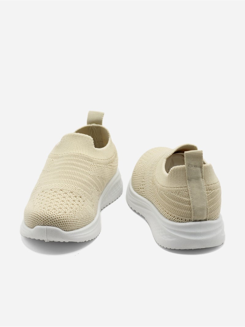 Sneakers om aan te trekken Beige - Kiabi
