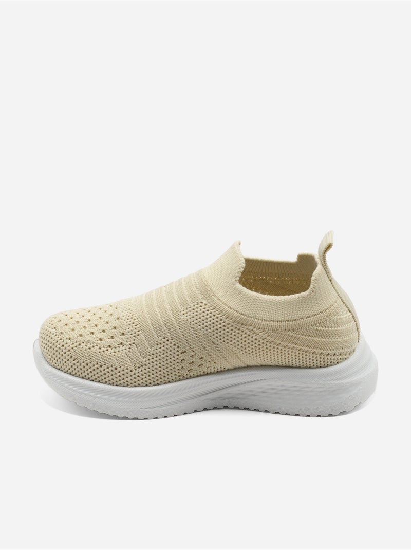 Sneakers om aan te trekken Beige - Kiabi