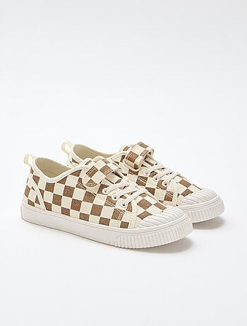 Sneakers van canvas met klittenband