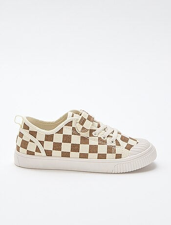 Sneakers van canvas met klittenband
