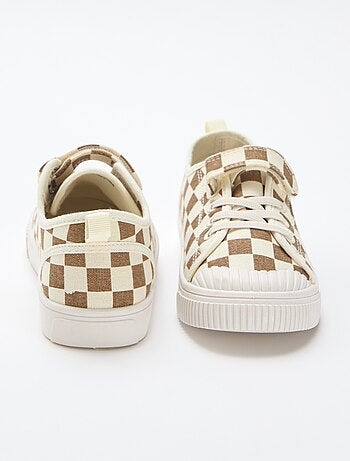 Sneakers van canvas met klittenband