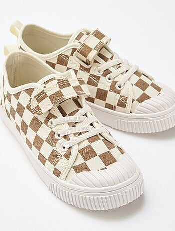 Sneakers van canvas met klittenband