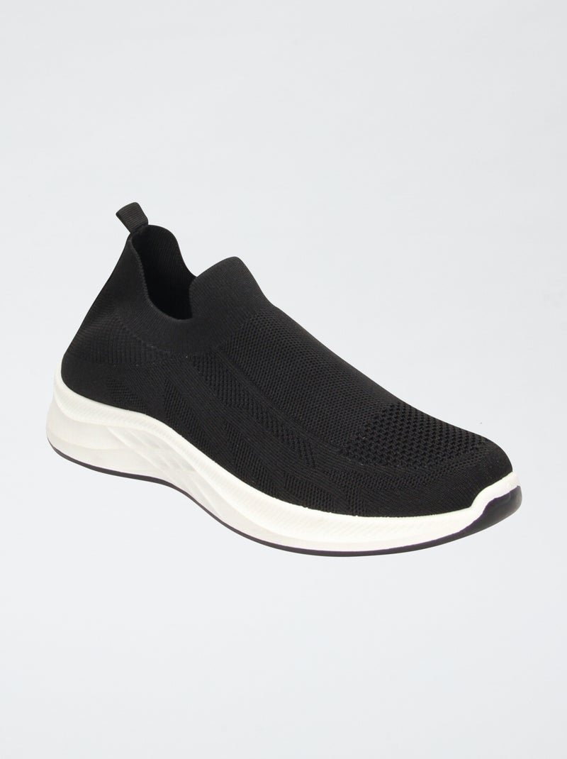 Sneakersokken van gaasstof Zwart - Kiabi