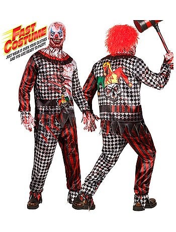 Snel en eenvoudig kostuum van een kwaadaardige clown
