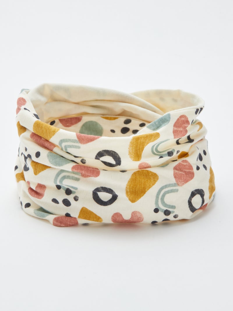 Snood avec imprimé BEIGE - Kiabi