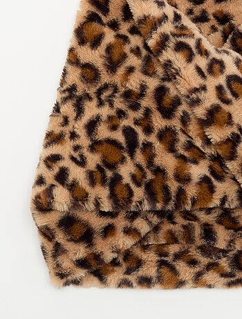 Snood chaud imprimé léopard