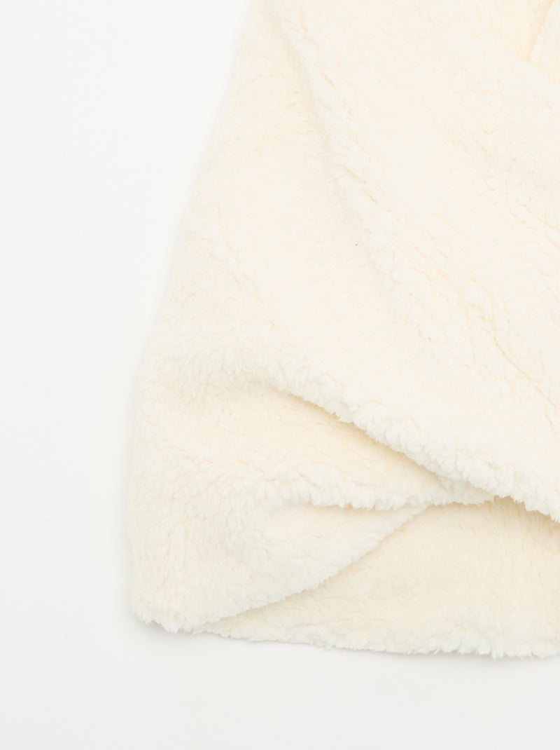 Snood effet moutonné Blanc - Kiabi