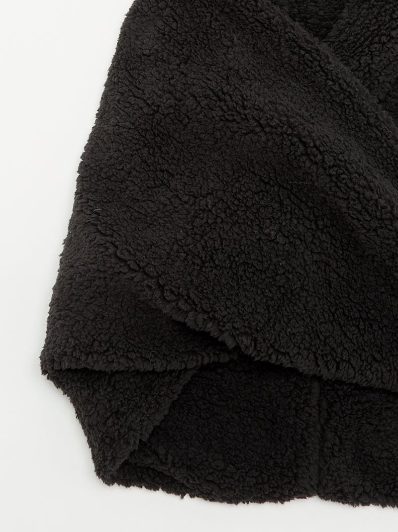 Snood effet moutonné Noir - Kiabi