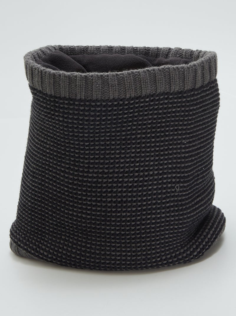 Snood en maille Gris - Kiabi