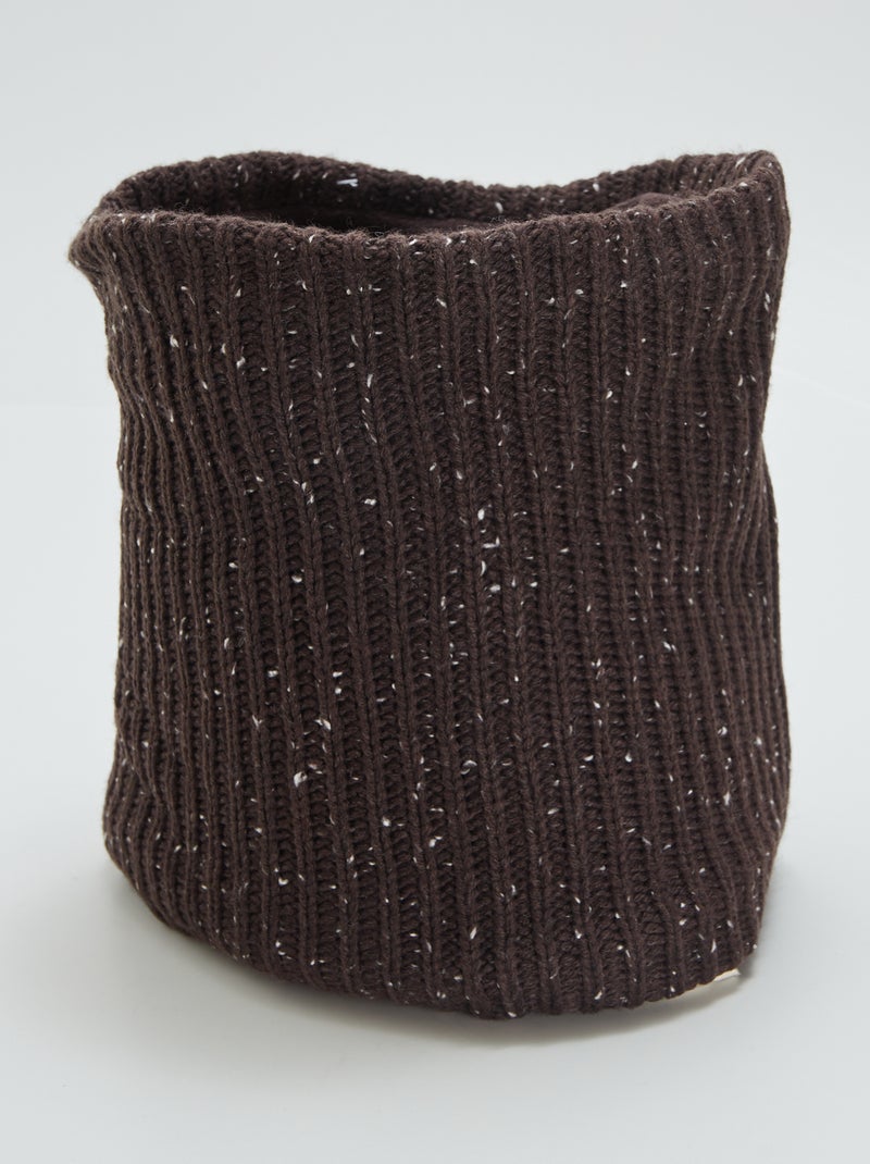 Snood en maille Marron - Kiabi