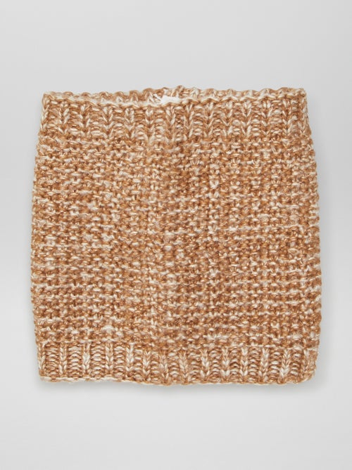 Snood en maille tricot doublé polaire - Kiabi