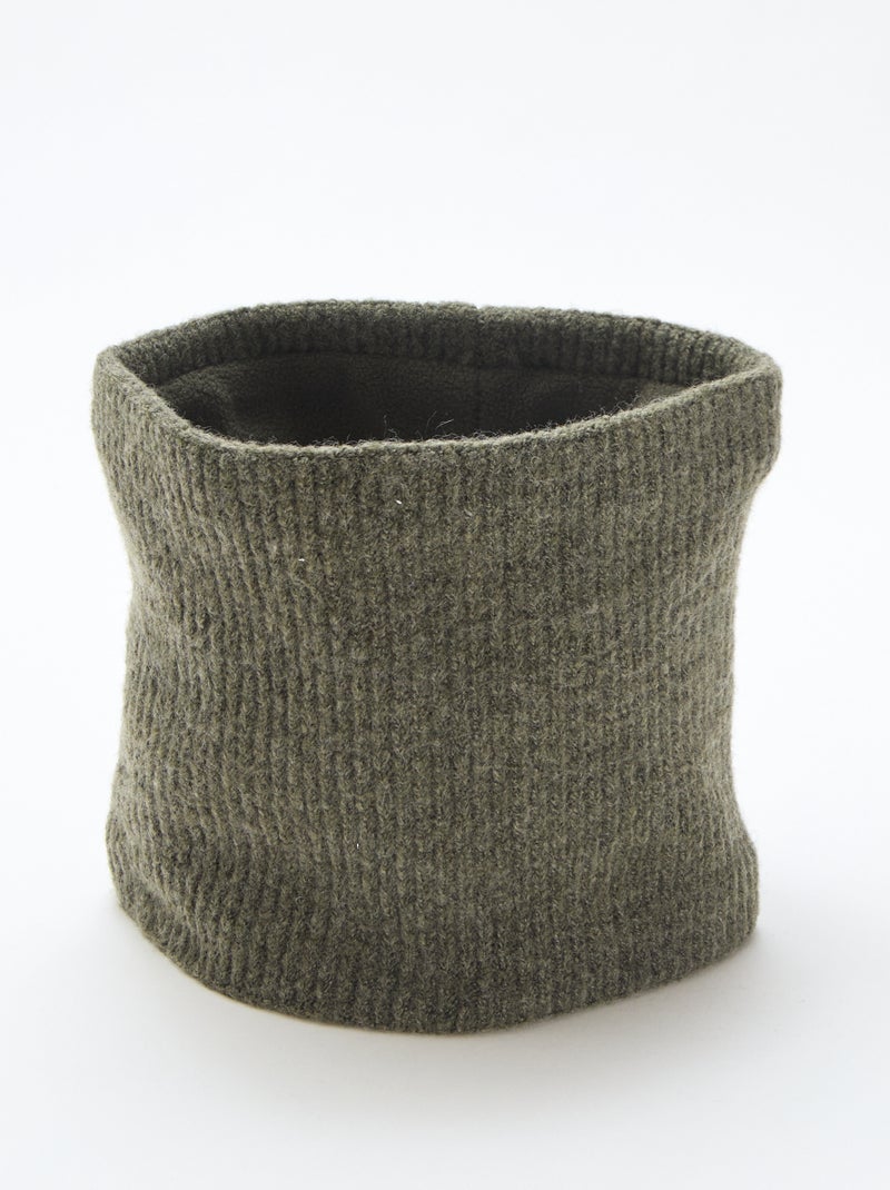 Snood en maille uni Vert - Kiabi