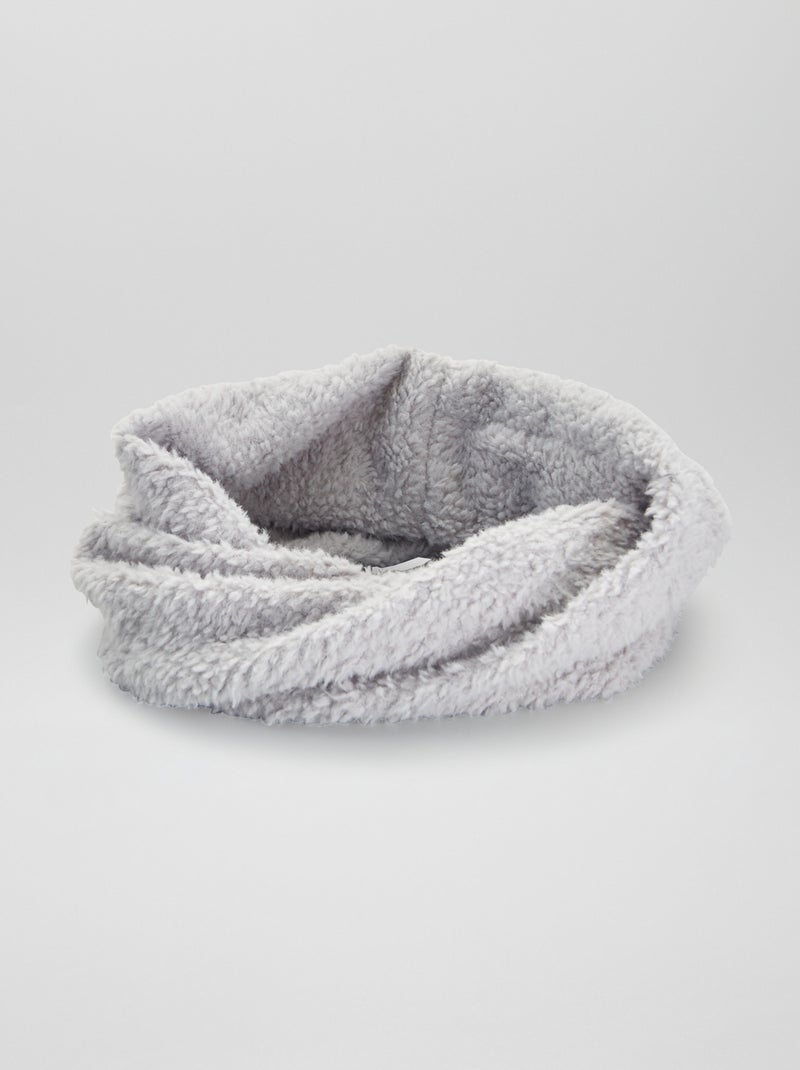 Snood en sherpa Gris - Kiabi