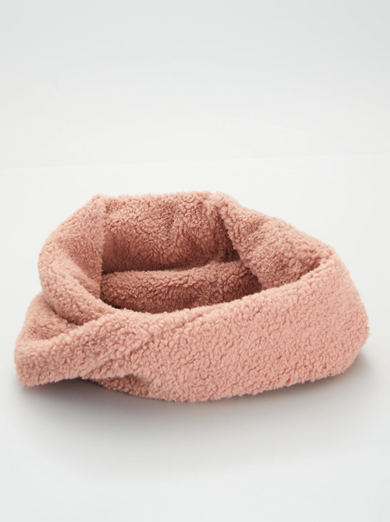 Snood en sherpa Rose - Kiabi