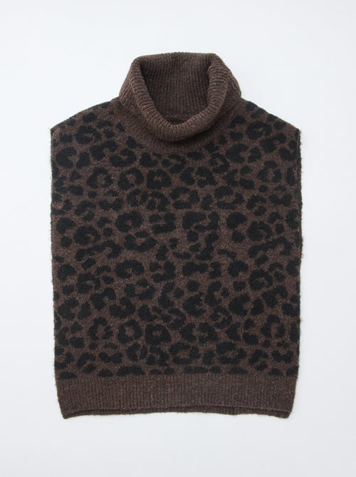 Snood plastron leopard - Kiabi
