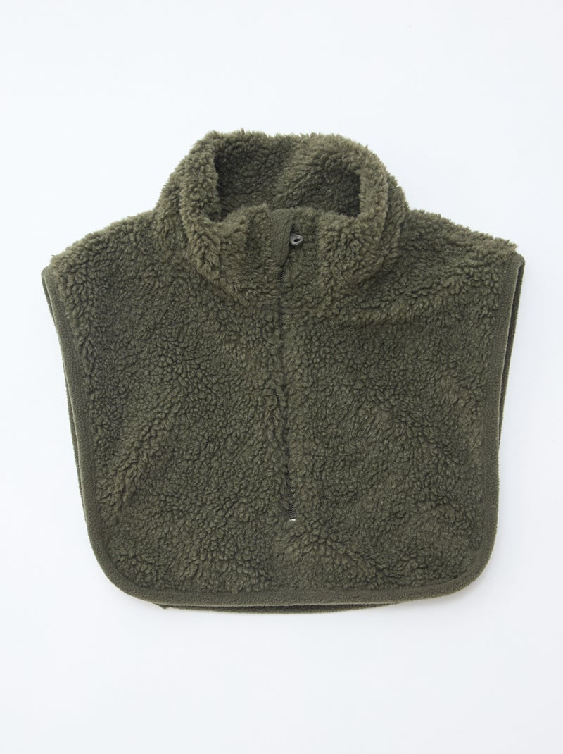 Snood plastron tout doux Kaki - Kiabi
