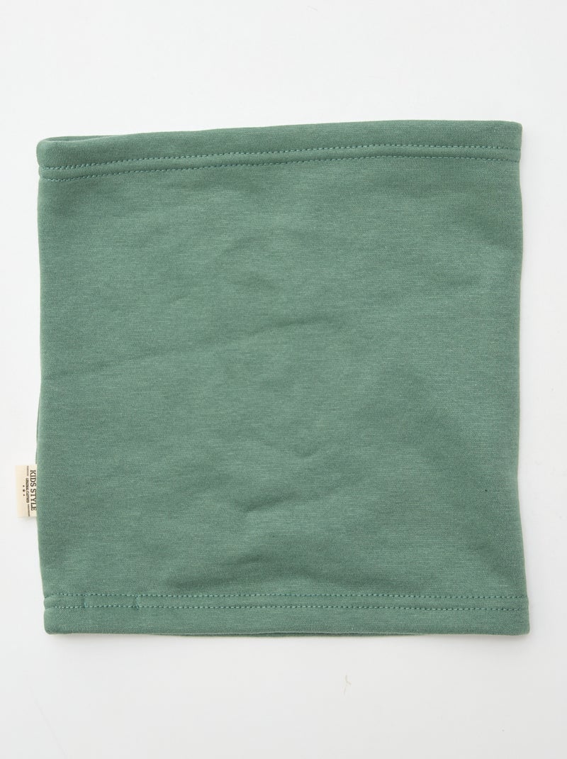 Snood uni en molleton Vert - Kiabi