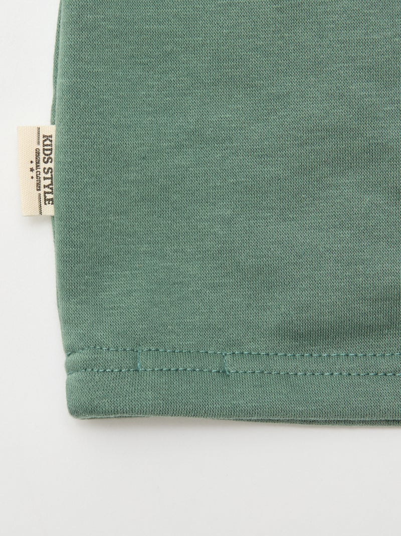 Snood uni en molleton Vert - Kiabi