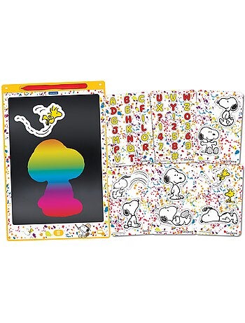 Snoopy 11’’ meerkleurige leer- en teken-e-ink-tablet met sjablonen