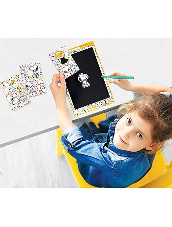 Snoopy 11’’ meerkleurige leer- en teken-e-ink-tablet met sjablonen