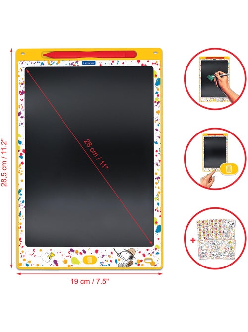 Snoopy 11’’ meerkleurige leer- en teken-e-ink-tablet met sjablonen - Kiabi Snoopy 11’’ meerkleurige leer- en teken-e-ink-tablet met sjablonen - Kiabi