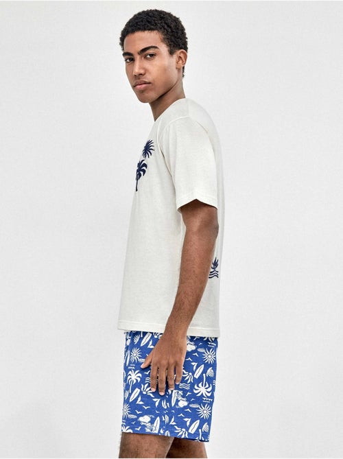Snoopy bedrukte pyjama voor mannen - Kiabi