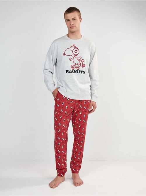 Snoopy heren pyjama set in interlock breisel stof - Kiabi Snoopy heren pyjama set in interlock breisel stof - Kiabi