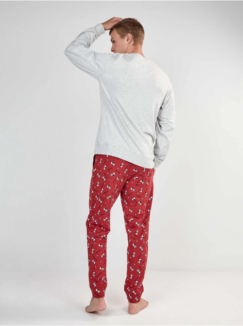 Snoopy heren pyjama set in interlock breisel stof - Kiabi Snoopy heren pyjama set in interlock breisel stof - Kiabi