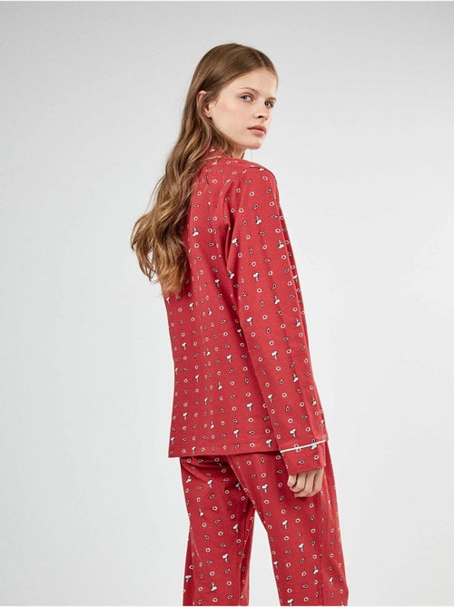Snoopy pyjama met overhemd en print - Kiabi Snoopy pyjama met overhemd en print - Kiabi