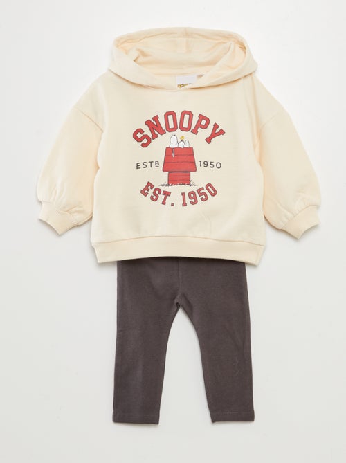 Snoopy-setje met sweater + legging - 2-delig - Kiabi