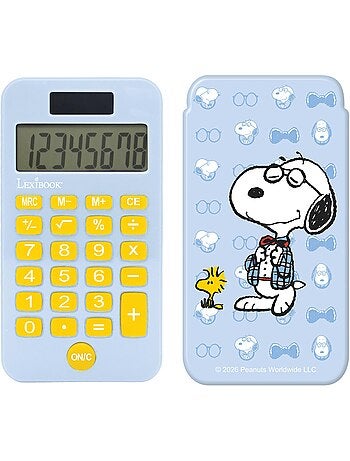 Snoopy zakrekenmachine 8 cijfers met beschermhoes