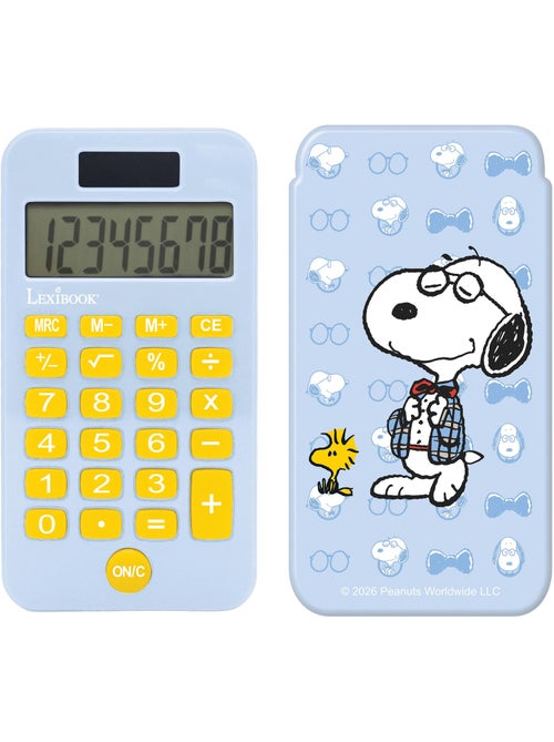 Snoopy zakrekenmachine 8 cijfers met beschermhoes - Kiabi Snoopy zakrekenmachine 8 cijfers met beschermhoes - Kiabi