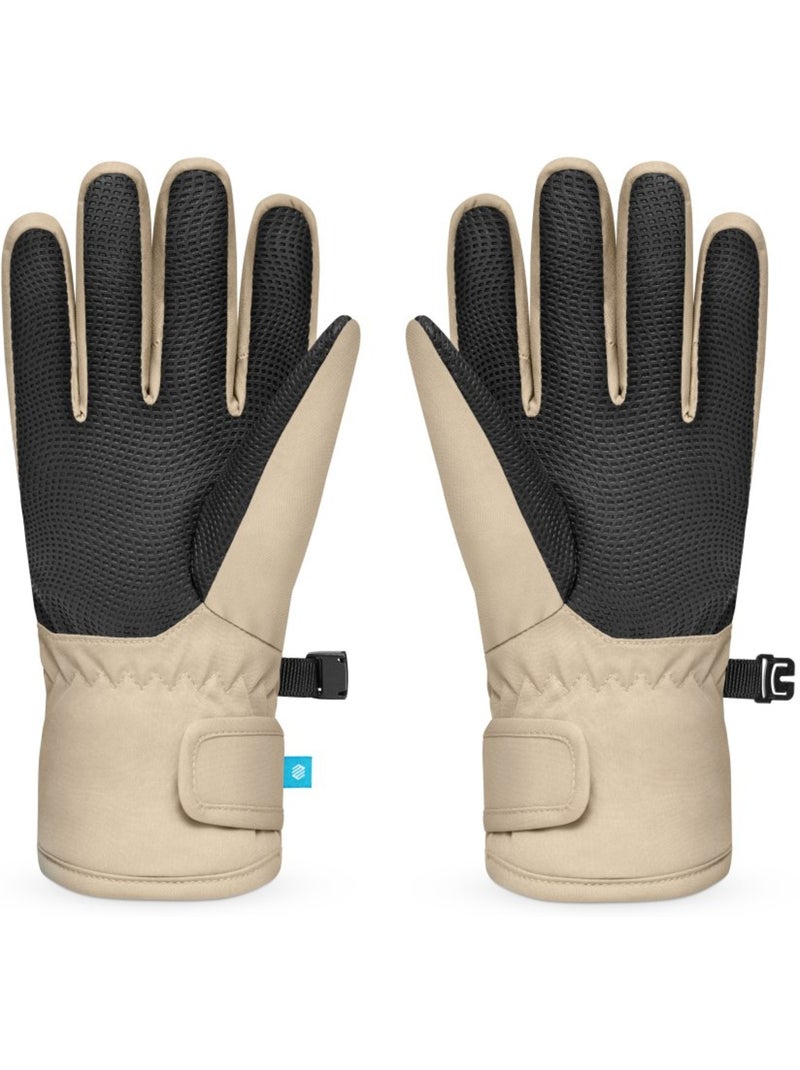 Snowboard- en skihandschoenen voor kinderen Beige - Kiabi