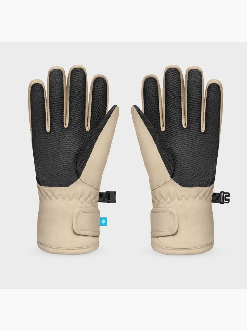 Snowboard- en skihandschoenen voor kinderen Beige - Kiabi